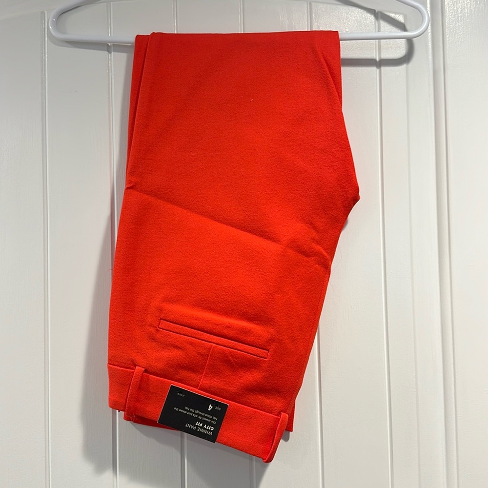 J. Crew City Fit Winnie Pant in Red